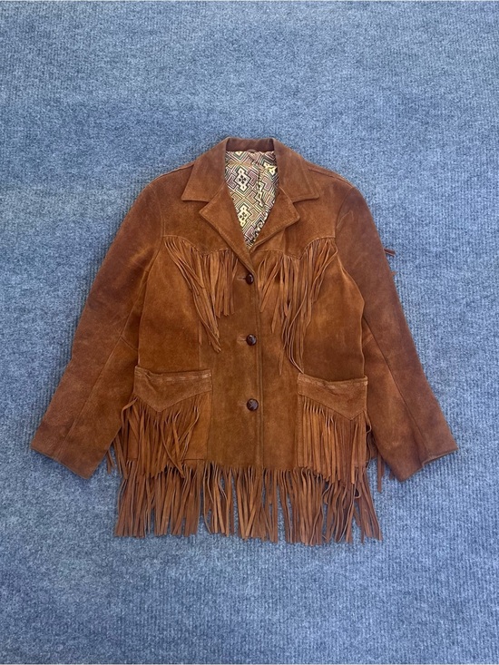 Ms.Pioneer Jackets & Blazers - Vintage Ms.Pioneer Western Leather Fringe Jacket